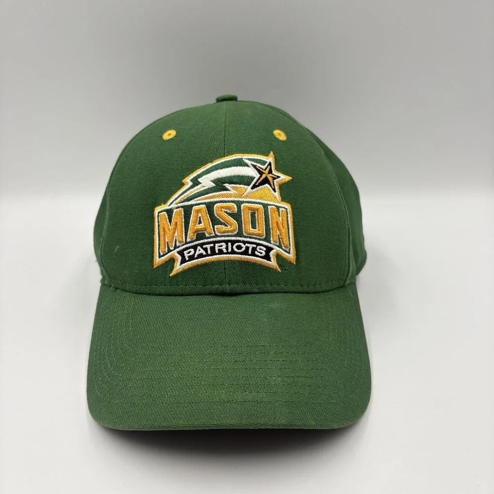 George Mason Patriots Hat Cap Fitted Mens‎ One Size Green NCAA Football Nike VTG